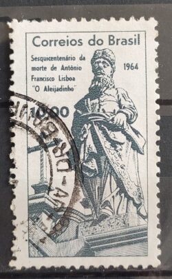 C 520 Selo Antonio Lisboa Aleijadinho Arte 1964 Circulado 4