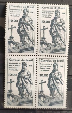 C 520 Selo Antonio Lisboa Aleijadinho Arte 1964 Quadra