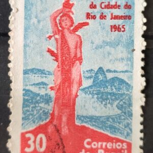 C 522 Selo 4 Centenario Cidade Rio de Janeiro 1965 Circulado 1