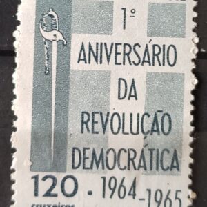 C 523 Selo Aniversario da Revolucao Democratica Militar Espada 1965