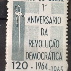 C 523 Selo Aniversario da Revolucao Democratica 1965 MH