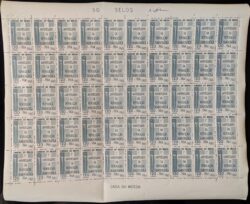 C 523 Selo Aniversario da Revolucao Democratica Militar Espada 1965 Folha