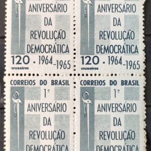 C 523 Selo Aniversario da Revolucao Democratica 1965 Quadra