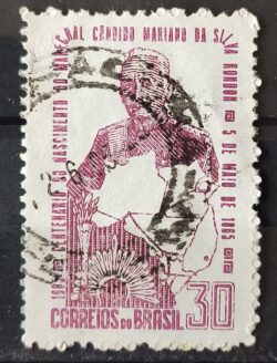 C 526 Selo Marechal Rondon Mapa Indio Militar 1965 Circulado 1