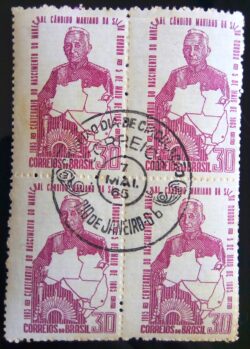 C 526 Selo Marechal Rondon Mapa Indio Militar 1965 Quadra CPD RJ