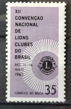 C 527 Selo Convencao Nacional de Lions Clubes 1965