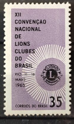 C 527 Selo Convencao Nacional de Lions Clubes 1965 MH