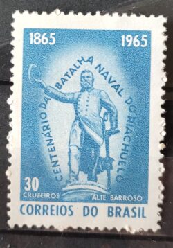 C 530 Selo Centenario Batalha Naval do Riachuelo Militar Marinha 1965 1