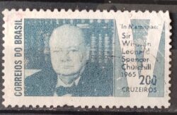C 532 Selo Presidente da Inglaterra Winston Churchill 1965 Circulado 1