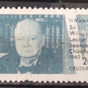 C 532 Selo Presidente da Inglaterra Winston Churchill 1965 Circulado 1