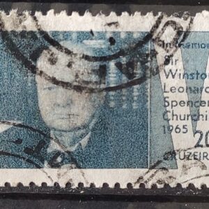 C 532 Selo Presidente da Inglaterra Winston Churchill 1965 Circulado 5