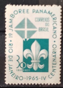 C 533 Selo Jamboree Panamericano Escotismo Escoteiro 1965