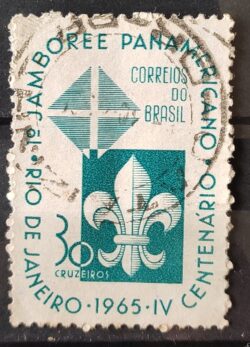 C 533 Selo Jamboree Panamericano Escotismo Escoteiro 1965 Circulado 1