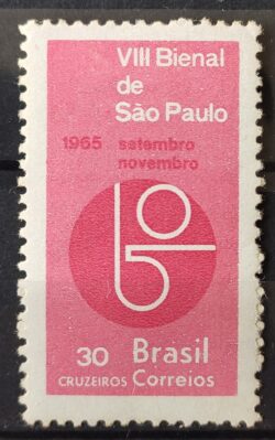C 537 Selo Bienal de Sao Paulo 1965 1