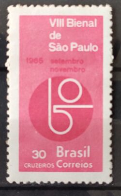 C 537 Selo Bienal de Sao Paulo 1965 MH