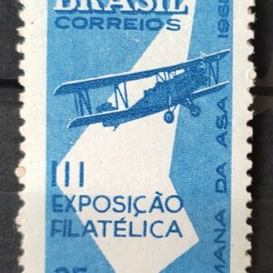 C 540 Selo Semana da Asa Exposicao Filatelica Aviao Aviacao 1965 MH 1