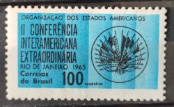 C 541 Selo Conferencia Interamericana Extraordinaria 1965 MH 1