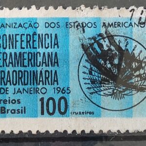 C 541 Selo Conferencia Interamericana Extraordinaria 1965 Circulado 1