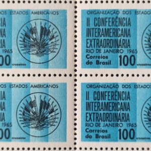 C 541 Selo Conferencia Interamericana Extraordinaria 1965 Quadra