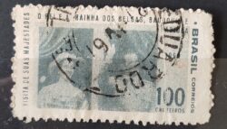 C 542 Selo Rei e Rainha da Belgica Baudouin e Fabiola Monarquia 1965 Circulado 3