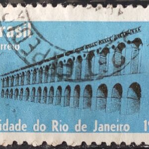 C 544 Selo 4 Centenario do Rio de Janeiro Arcos da Lapa 1965 Circulado 1