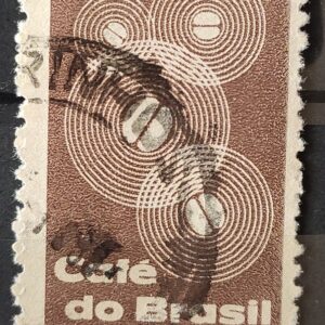 C 545 Selo Propaganda do Cafe do Brasil Bebida 1965 Circulado 1