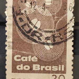 C 545 Selo Propaganda do Cafe do Brasil Bebida 1965 Circulado 3