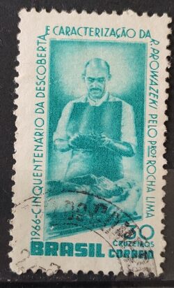 C 548 Selo Descobrimento do Tifo Professor Rocha Lima Saude 1966 Circulado 3