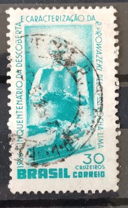 C 548 Selo Descobrimento do Tifo Professor Rocha Lima Saude 1966 Circulado 8