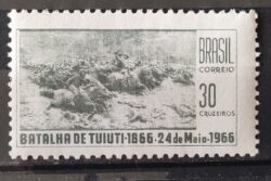 C 549 Selo Centenario da Batalha de Tuiuti Cavalo Militar 1966