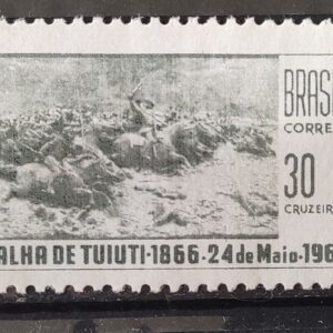 C 549 Selo Centenario da Batalha de Tuiuti Cavalo Militar 1966