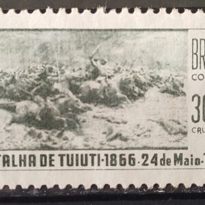 C 549 Selo Centenario da Batalha de Tuiuti Cavalo Militar 1966 MH