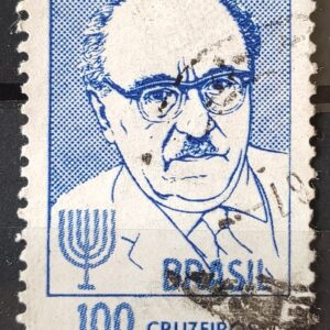 C 551 Selo Presidente de Israel Zalman Shazar 1966 Circulado 2