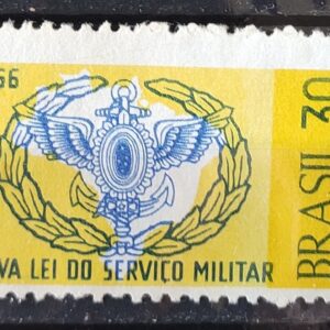 C 553 Selo Nova Lei do Servico Militar 1966 1