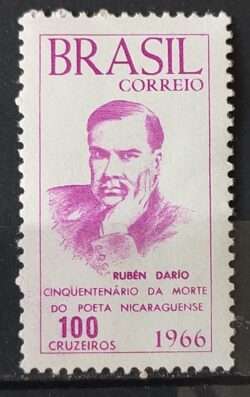 C 554 Selo Poeta Rubem Dario Nicaragua Literatura 1966