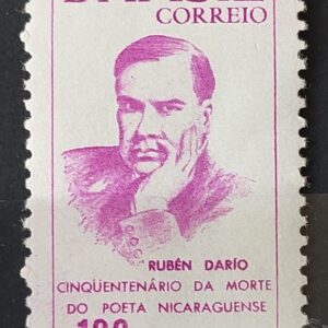 C 554 Selo Poeta Rubem Dario Nicaragua Literatura 1966 1