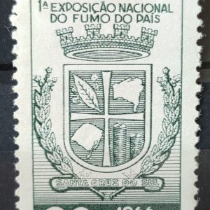 C 556 Selo Exposicao Nacional do Fumo Santa Cruz do Sul Brasao 1966 1