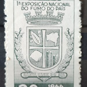 C 556 Selo Exposicao Nacional do Fumo Santa Cruz do Sul Brasao 1966 2