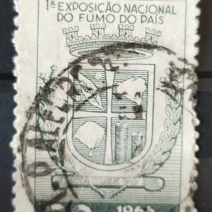 C 556 Selo Exposicao Nacional do Fumo Santa Cruz do Sul Brasao 1966 Circulado 1
