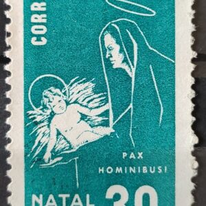 C 561 Selo de Natal Maria e Jesus Religiao 1966 1