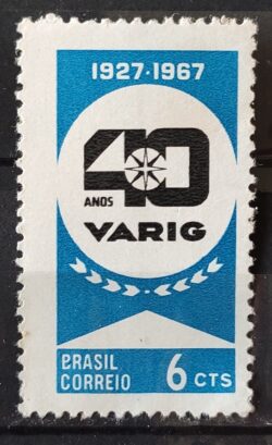 C 567 Selo Aniversario da Varig Aviacao Aviao 1967
