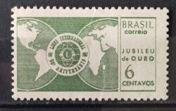 C 568 Selo Jubileu de Ouro do Lions Club Internacional Mapa 1967