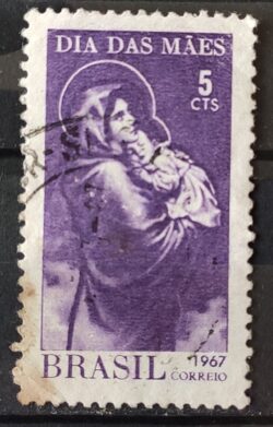 C 569 Selo Dia das Maes 1967 Circulado 1