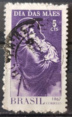 C 569 Selo Dia das Maes 1967 Circulado 2