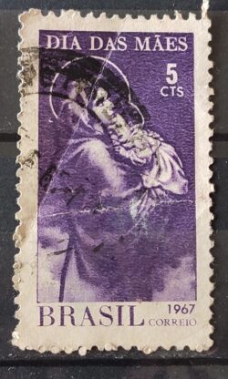 C 569 Selo Dia das Maes 1967 Circulado 3
