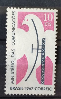 C 571 Selo Criacao do Ministerio das Comunicacoes Comunicacao Governo 1967 MH