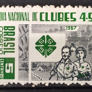C 573 Selo Dia Nacional de Clubes 4 S Ser Saber Saude Sentir 1967 3