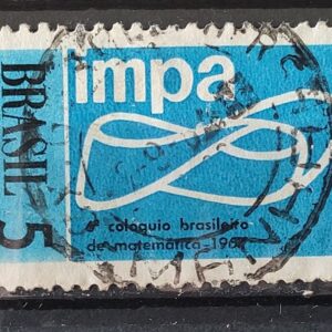 C 574 Selo Coloquio Brasileiro de Matematica Pocos de Caldas impa 1967 Circulado 1