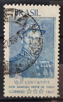 C 577 Selo General Antonio de Sampaio Heroi Tuiuti Militar 1967 Circulado 1