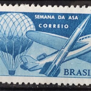 C 583 Selo Semana da Asa Aviao Balao Foguete Aviacao 1967 2